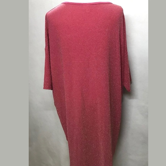 💥SOLD💥LuLaRoe Elegant Pink Gold Glitter Irma - Picture 2 of 4